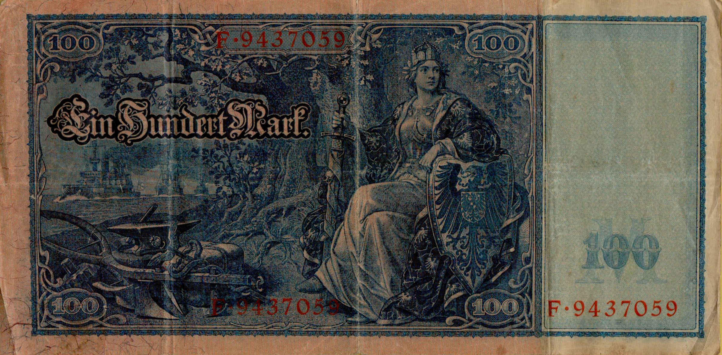 Germany 100 1910 VF P-42/1